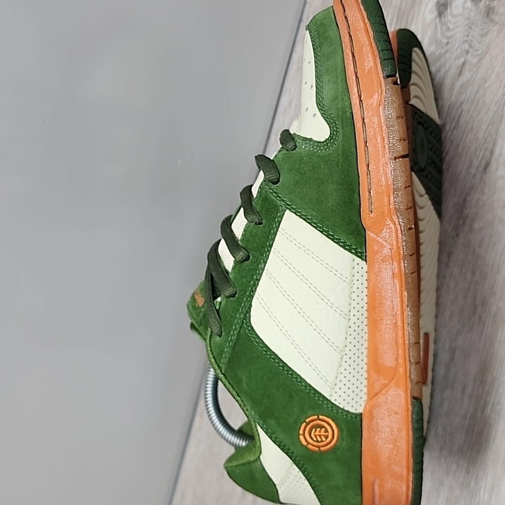 VNTG Y2k Element Mens Lace Up Puffy/Chunky Skateboard Shoe Green Cream Gum 8.5 - Picture 8 of 11